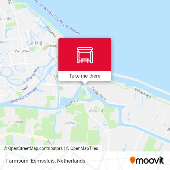 Farmsum, Eemssluis Karte