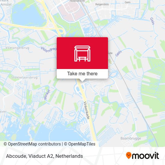 Abcoude, Viaduct A2 map