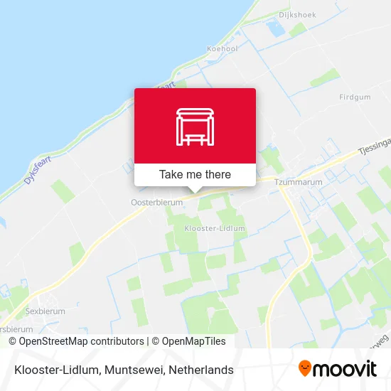 Klooster-Lidlum, Muntsewei map