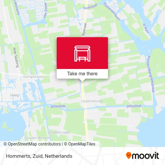 Hommerts, Zuid map