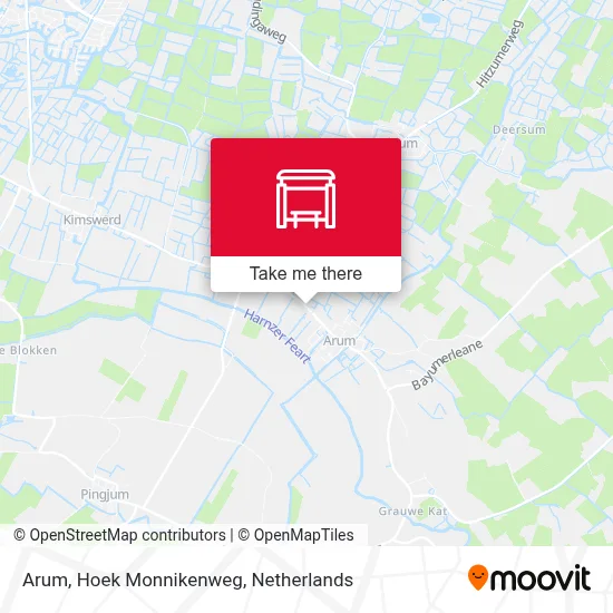 Arum, Hoek Monnikenweg map