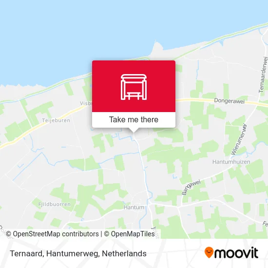 Ternaard, Hantumerweg map