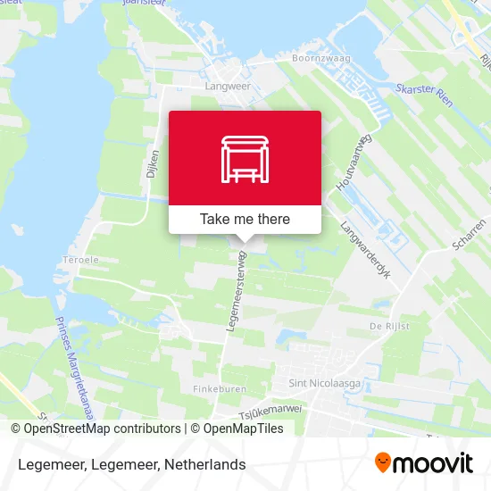 Legemeer, Legemeer map