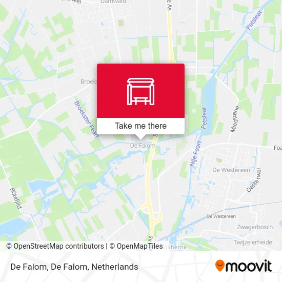 De Falom, De Falom map