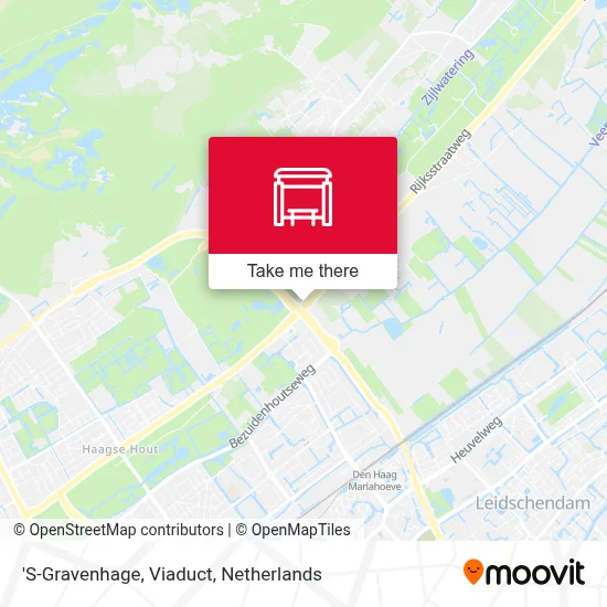 'S-Gravenhage, Viaduct map