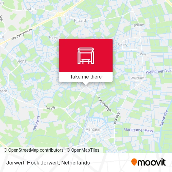 Jorwert, Hoek Jorwert Karte