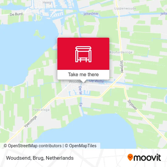 Woudsend, Brug map