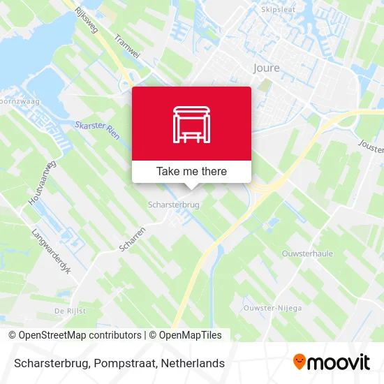 Scharsterbrug, Pompstraat map