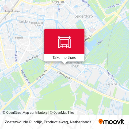 Zoeterwoude-Rijndijk, Productieweg map