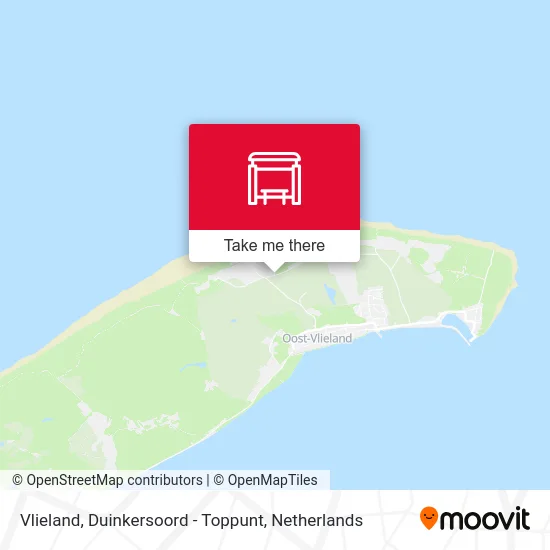 Vlieland, Duinkersoord - Toppunt map