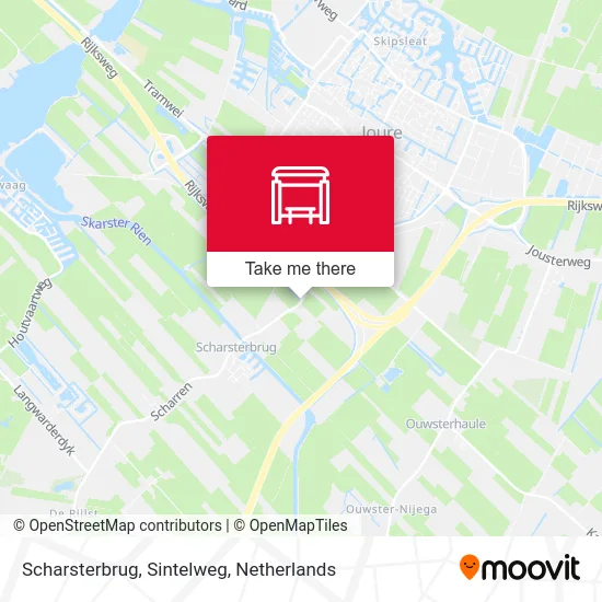 Scharsterbrug, Sintelweg map