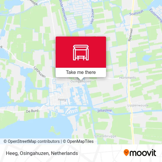 Heeg, Osingahuzen Karte