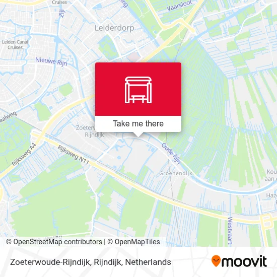 Zoeterwoude-Rijndijk, Rijndijk map