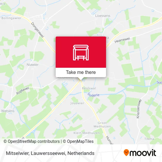 Mitselwier, Lauwersseewei map
