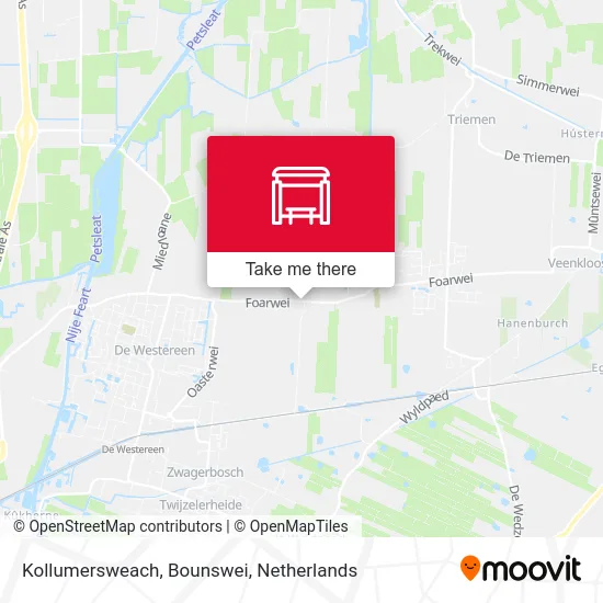 Kollumersweach, Bounswei Karte