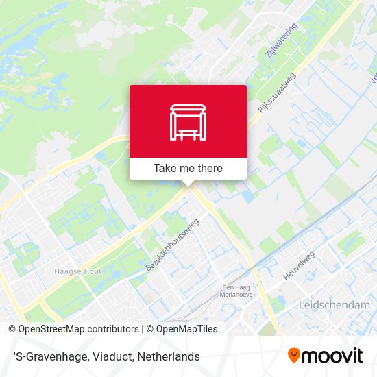 'S-Gravenhage, Viaduct map