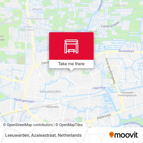 Leeuwarden, Azaleastraat map