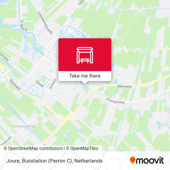 Joure, Busstation (Perron C) map