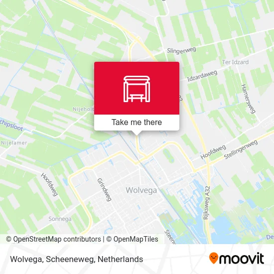 Wolvega, Scheeneweg Karte