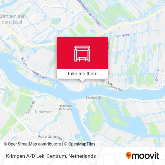 Krimpen A/D Lek, Centrum map