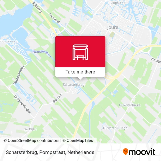 Scharsterbrug, Pompstraat map