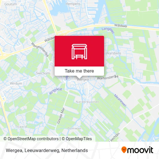 Wergea, Leeuwarderweg map