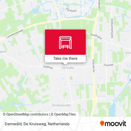 Damwâld, De Kruisweg map