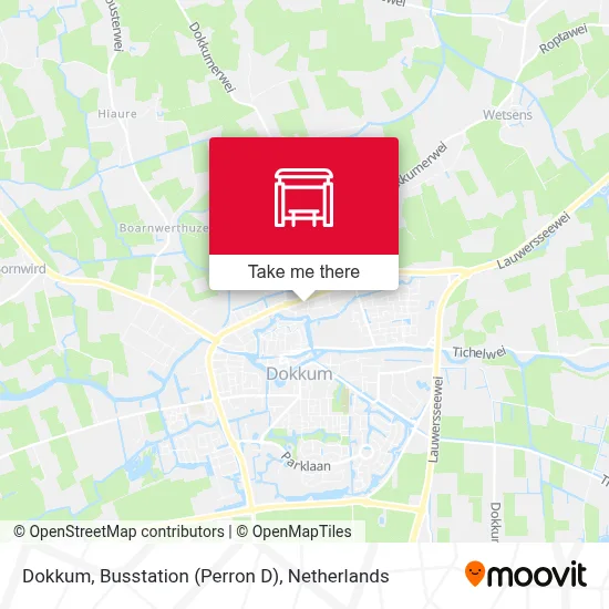 Dokkum, Busstation (Perron D) map