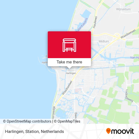 Harlingen, Station map