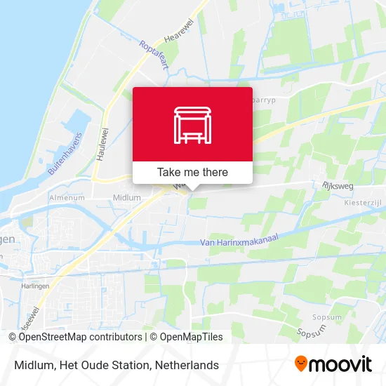 Midlum, Het Oude Station map