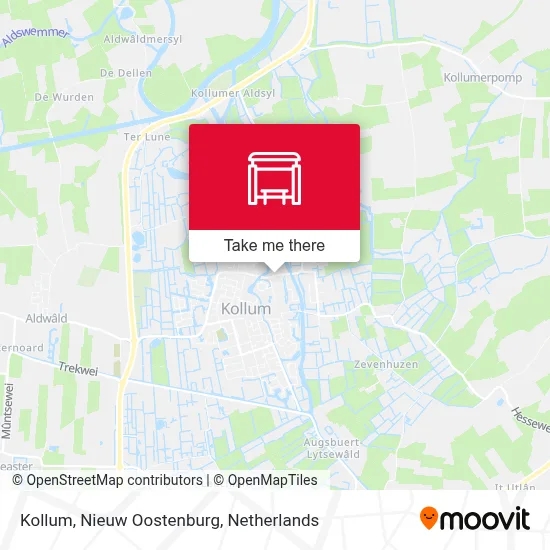 Kollum, Nieuw Oostenburg Karte