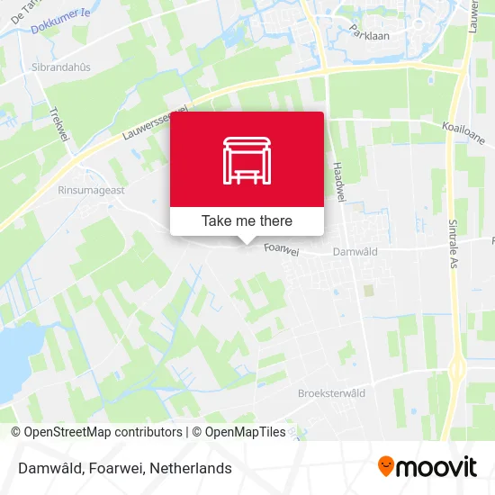 Damwâld, Foarwei map