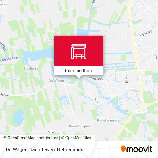 De Wilgen, Jachthaven map