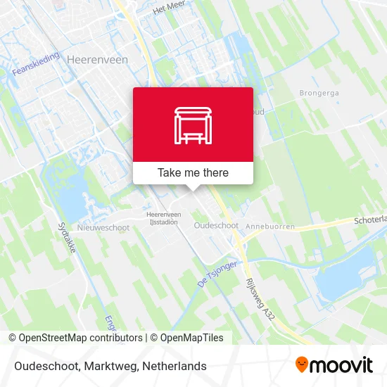 Oudeschoot, Marktweg map