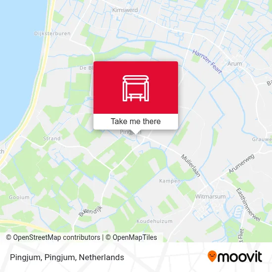 Pingjum, Pingjum map