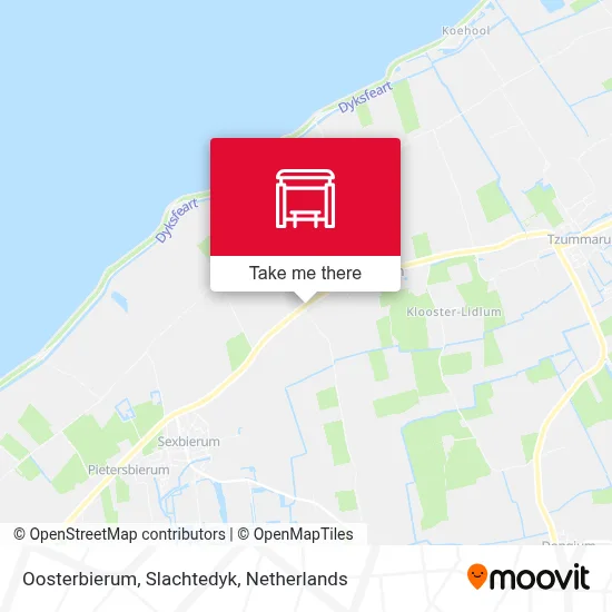 Oosterbierum, Slachtedyk map