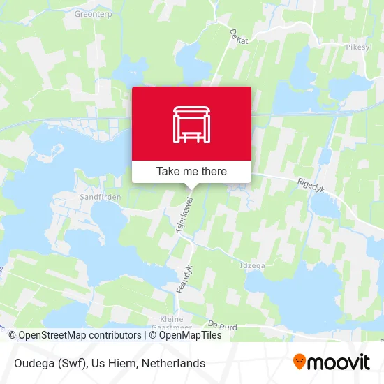 Oudega (Swf), Us Hiem map