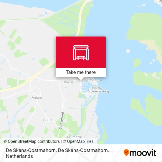 De Skâns-Oostmahorn, De Skâns-Oostmahorn map