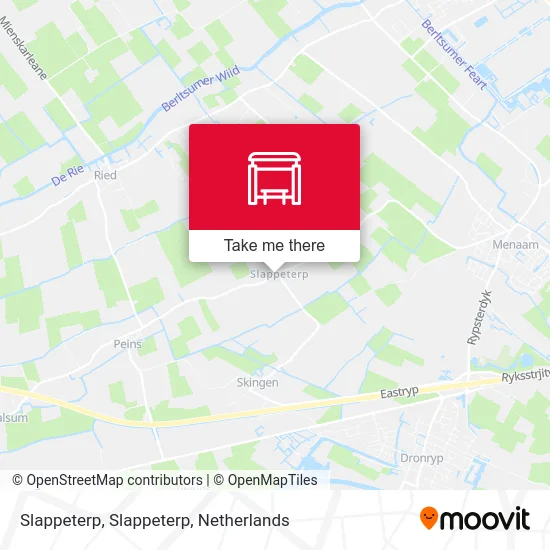 Slappeterp, Slappeterp map