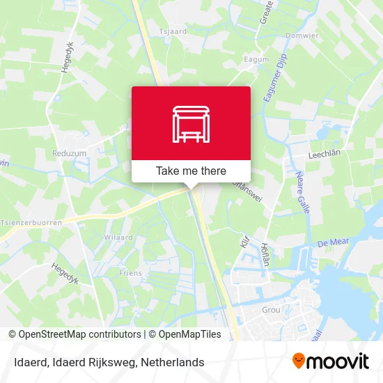 Idaerd, Idaerd Rijksweg map