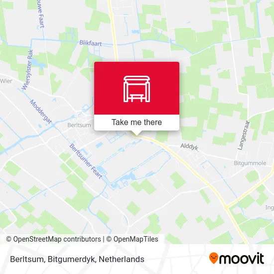 Berltsum, Bitgumerdyk map