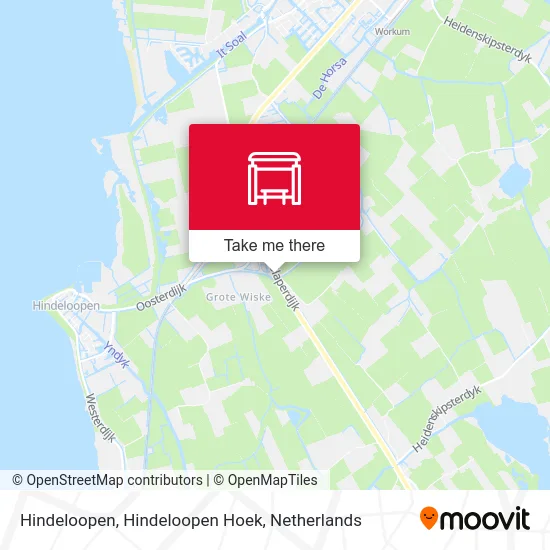 Hindeloopen, Hindeloopen Hoek map