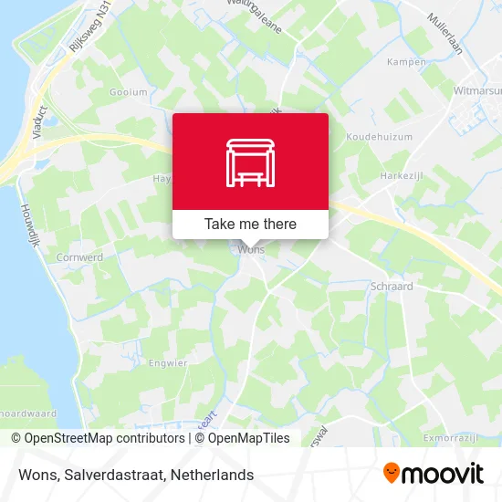 Wons, Salverdastraat map