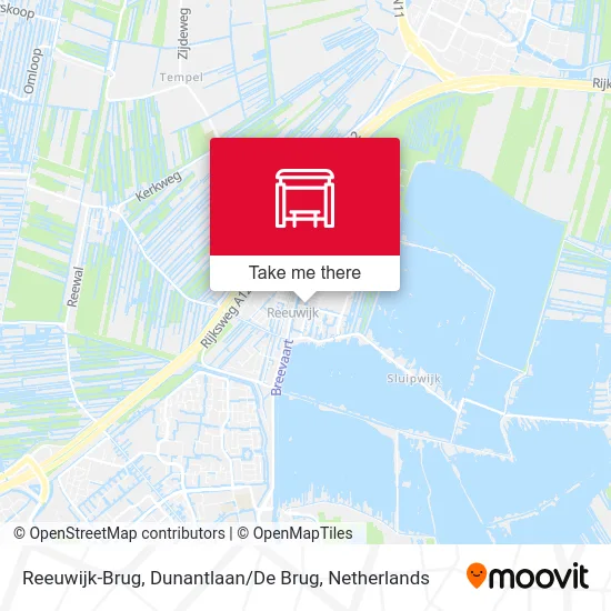 Reeuwijk-Brug, Dunantlaan / De Brug map