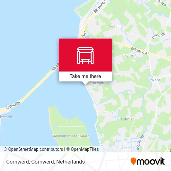 Cornwerd, Cornwerd map