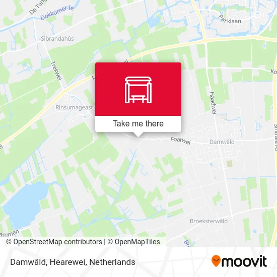 Damwâld, Hearewei map