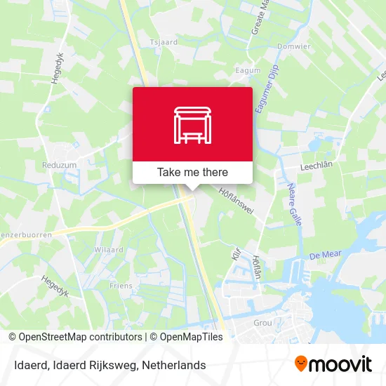 Idaerd, Idaerd Rijksweg map