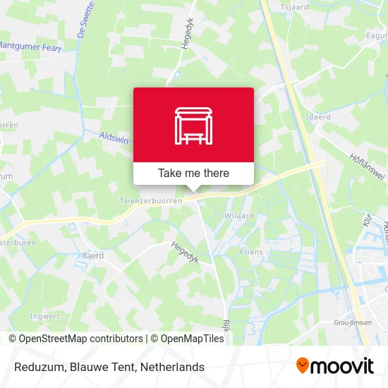 Reduzum, Blauwe Tent map