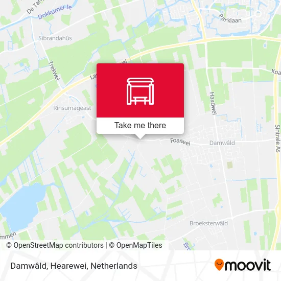 Damwâld, Hearewei map