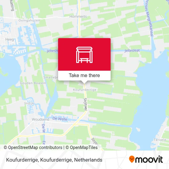 Koufurderrige, Koufurderrige map